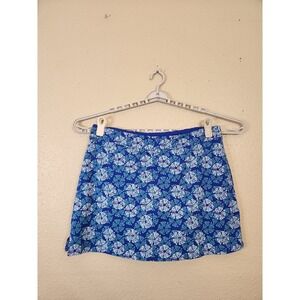 Tranquility Womesn‎ Athletic Golf Tennis Blue Floral Skirt Skort XX-Large